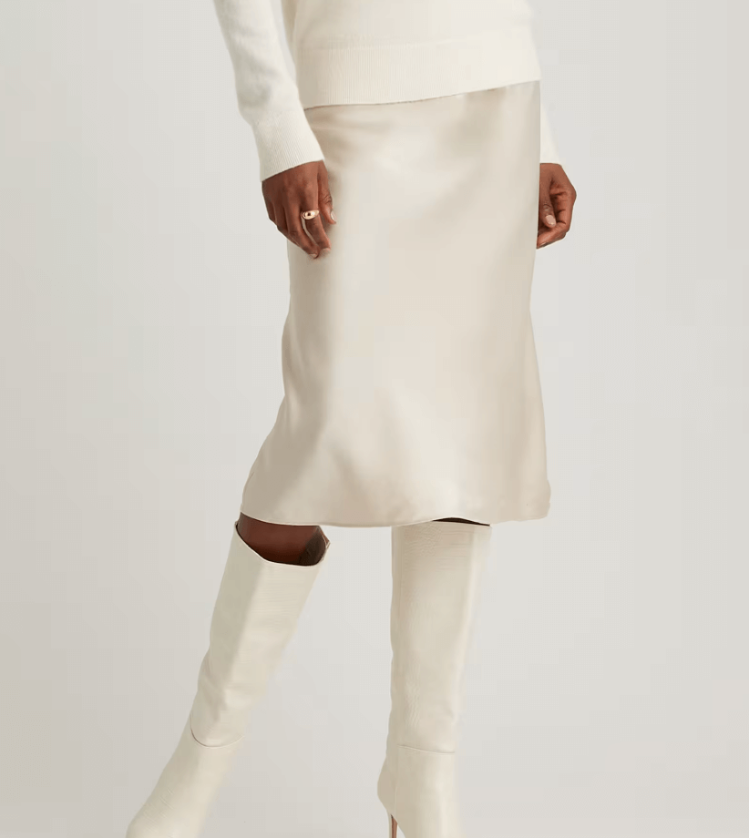 silk skirt clean girl outfits